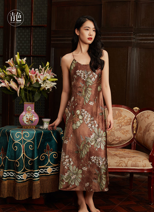 Atelier Intimo Fuyu Print Slip Dress