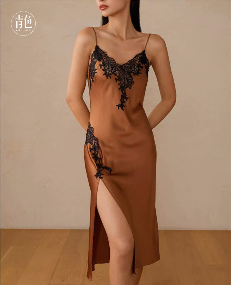 Atelier Intimo Spreading Vines Slip Dress
