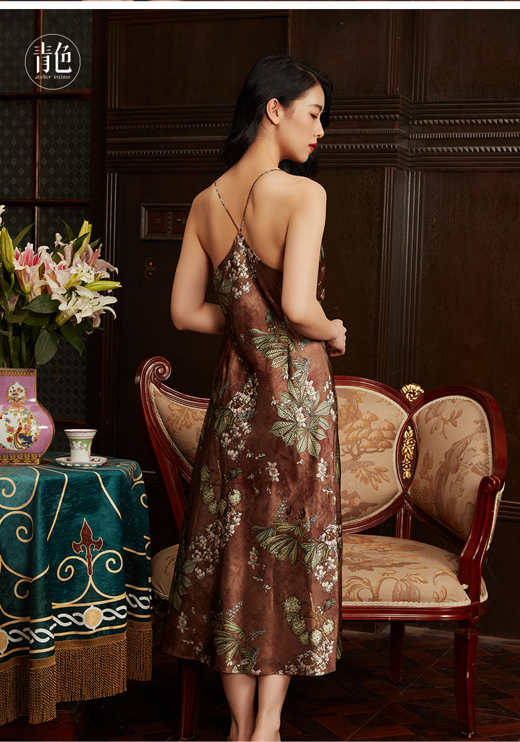 Atelier Intimo Fuyu Print Slip Dress