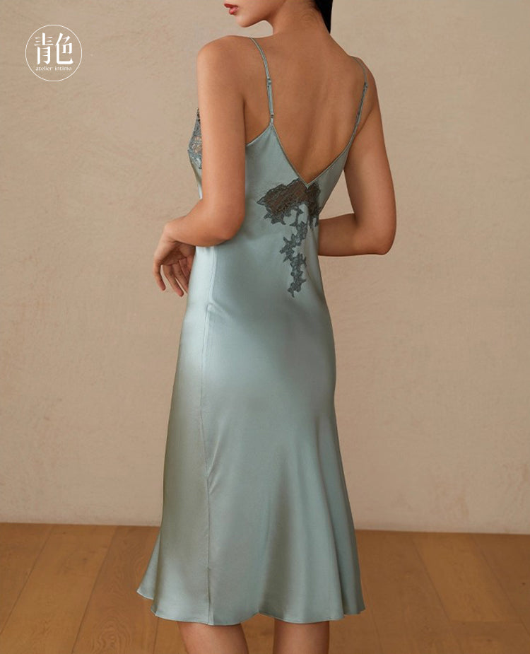 Atelier Intimo Spreading Vines Slip Dress
