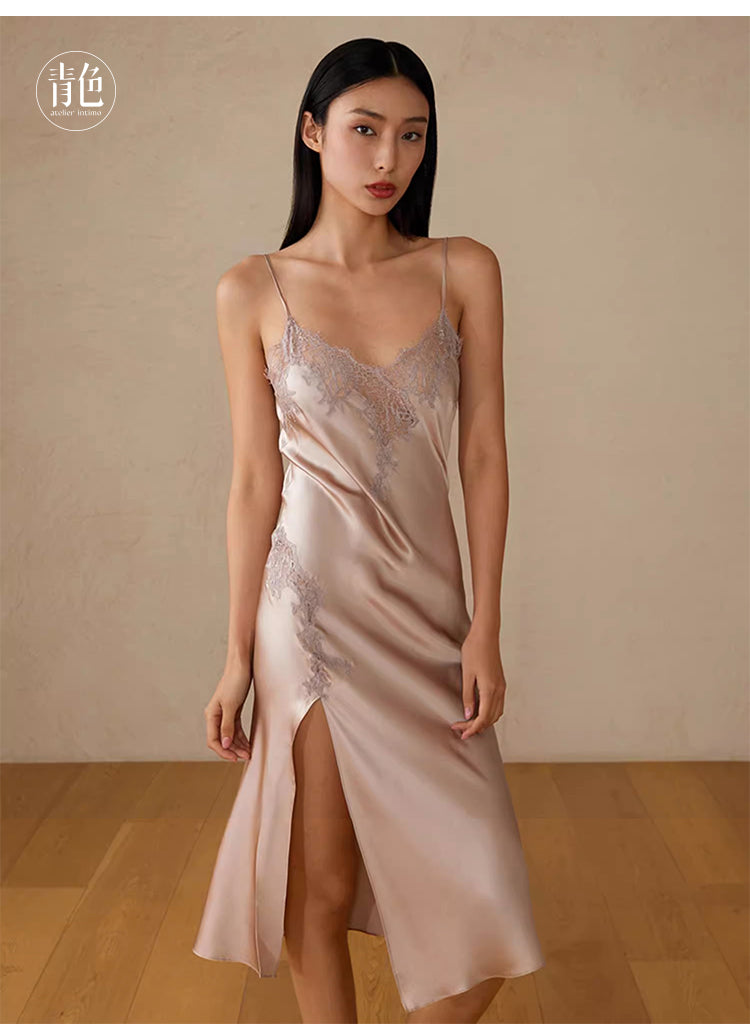 Atelier Intimo Spreading Vines Slip Dress
