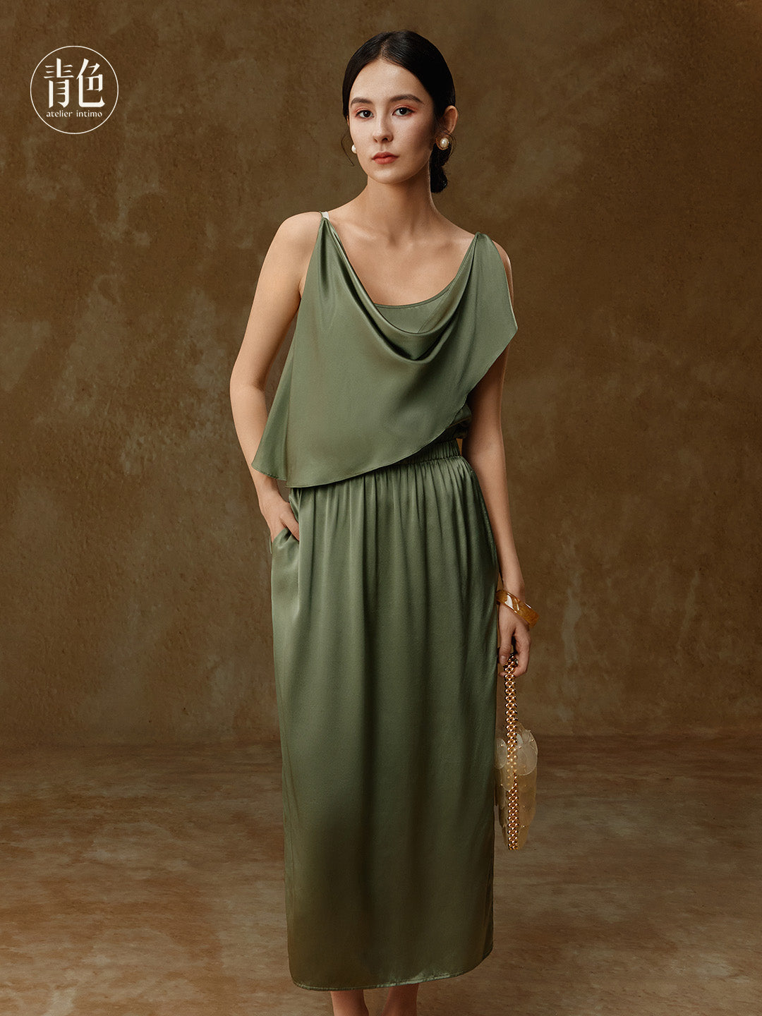 Atelier Intimo Wanfengxu Silk Slip Dress