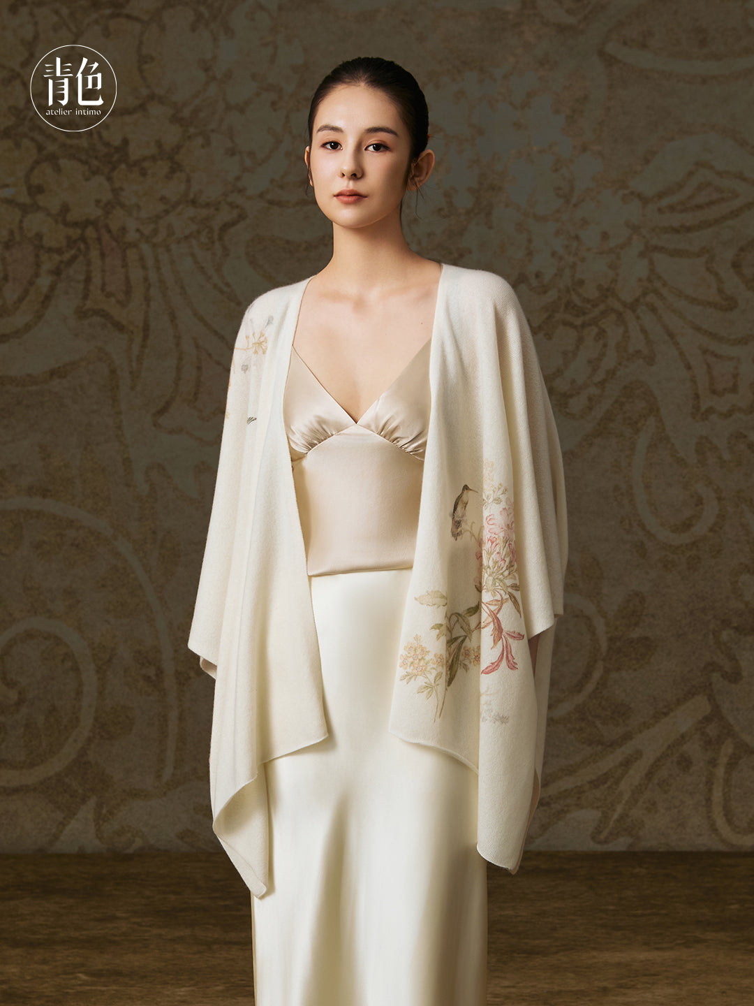 Atelier Intimo Zuihuayin Cashmere Printed Wrap