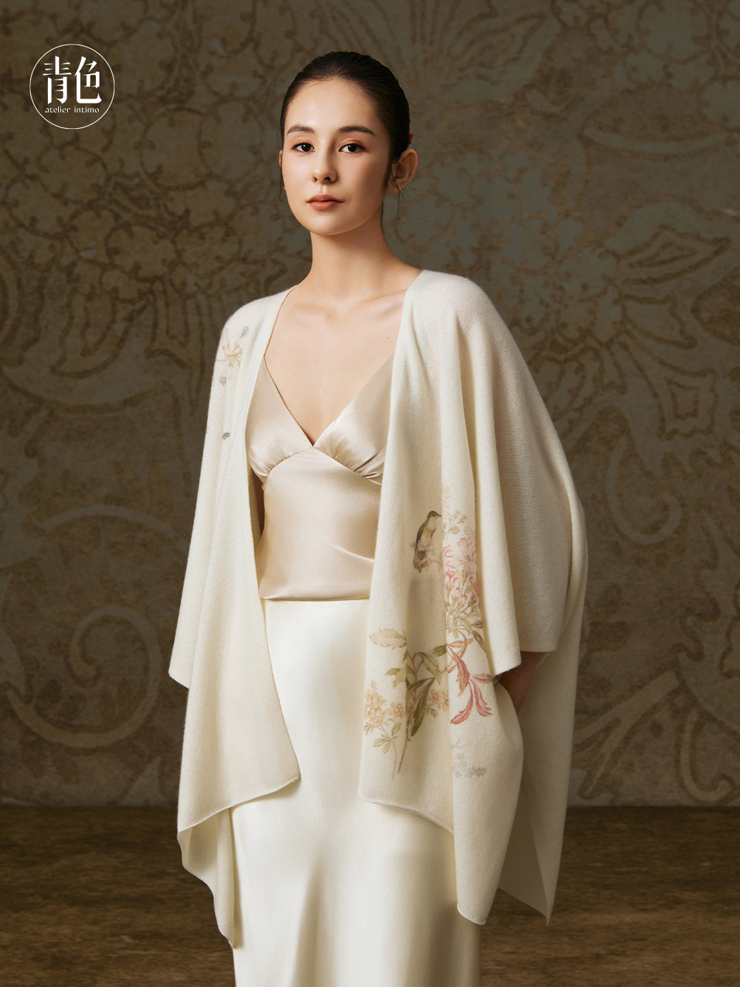 Atelier Intimo Zuihuayin Cashmere Printed Wrap