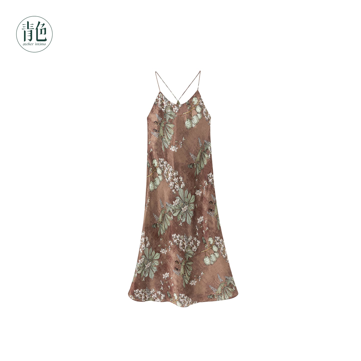 Atelier Intimo Fuyu Print Slip Dress